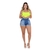Short Jeans Tendencia Sky Lavamgem Esmaecida Jeans Feminino na internet