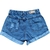 Short Jeans Barra Dobrada Short Jeans Feminino Cintura Alta - comprar online