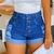 Short Jeans Barra Dobrada Azul Sky