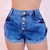 Short Lycra 4 botao claro Com Lycra Feminino Bermuda.