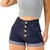 Short Jeans Barra Dobrada Escuro na internet