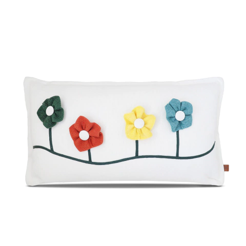 CUSHION BORDADA GARDEN - Rian Tricot - Almofada, enxoval infantil, enxoval de Bebê, Colcha, Manta, naninha, Bichos de tricot