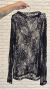 Blusa renda com manga longa - comprar online