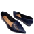 Sapatilha Feminina Bico Fino Azul Croco Lara Sapatilhas - Lara Sapatilhas Sapatilhas Femininas