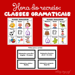 Hora do recreio: Classes Gramaticais