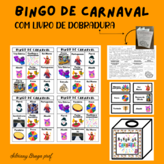 Bingo de Carnaval com Livro de Dobradura