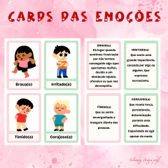 Cards das emoções