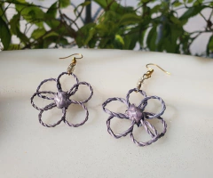Flower ball earrings - buy online