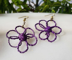 Flower ball earrings - K'balam