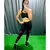 Legging Recorte Cirre - Preto/Vermelho