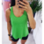 Regata Evasê Dry Fit - Verde Bandeira