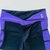 Short Slim recorte na lateral - Preto C/Roxo- G - Danibella Moda Fitness