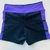 Short Slim recorte na lateral - Preto C/Roxo- G - comprar online