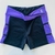 Short Slim recorte na lateral - Preto C/Roxo- G