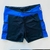 Short Slim recorte na lateral - Preto C/Azul Royal