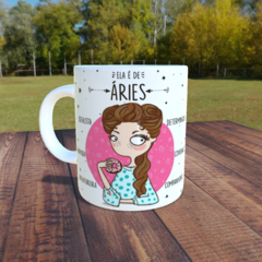 Caneca Áries. Caneca personalizada.