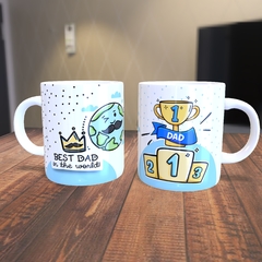 Caneca com a estampa: Best Dad on the world.