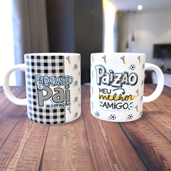 Caneca com a estampa: Padrasto é pai/ Paizão meu melhor amigo.