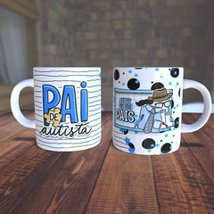 Caneca com a estampa: Pai de Autista.