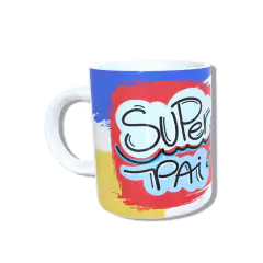 Caneca com estampa: Super Pai e um Super Herói.