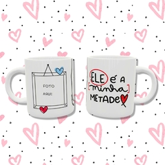 Caneca de cerâmica com tema de Namorados Apaixonados