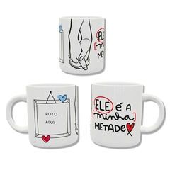 Caneca de cerâmica com tema de Namorados Apaixonados