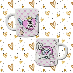 Caneca personalizada dia dos namorados - eu + você