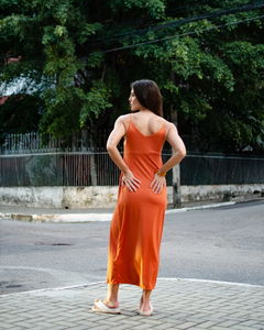 VESTIDO MAYA -TELHA - comprar online