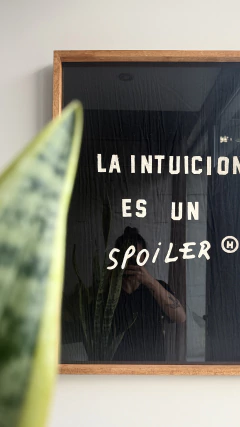 Cuadro LA INTUICION ES UN SPOILER - tienda online