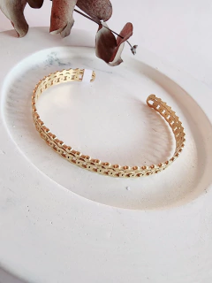 Esclava Acero Dorado (PAD0261)