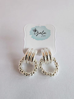Aros Acero Blanco (A241) - comprar online