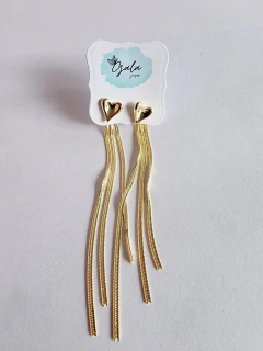 Aros Acero Dorado (A176) - comprar online