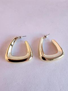 Aros Acero Dorado (A476) - comprar online