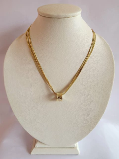 Gargantilla Acero Dorado (C52) - comprar online