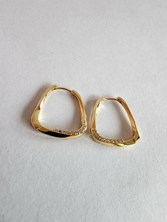 Aros Acero Dorado (A582) - comprar online