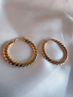 Aros Acero Dorado (A408) - comprar online