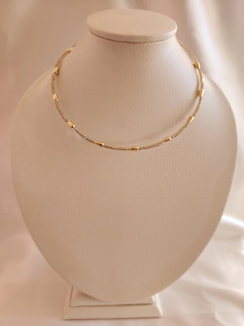 Gargantilla Acero Dorado (P456) - comprar online