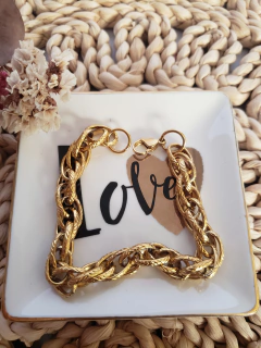 Pulsera Acero Dorado (PAD0270)