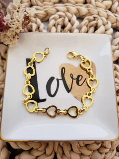 Pulsera Acero Dorado (PAD028)