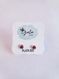 Aros de Plata "Cierre Mariposa" (AP0553) (3,2)