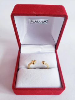 Anillo Plata Dorada "Nro.11" (ANI07) (7,9)