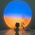 Lámpara de atardecer astronauta recargable