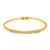 Bracelete cravejado com zircônias e banhado a ouro 18K - Belaluk | Semijoias finas femininas