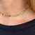 Choker com zircônias coloridas banhado a ouro 18K - loja online