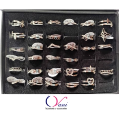 Anillo Acero Labrado con Strass - comprar online