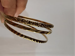 Pulsera Esclava Acero Dorado - Vani bijouterie y accesorios 