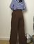 Calça Alfaiataria Maya - Marrom - Lozine Store