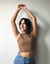 CROPPED CANELADO GOLINHA - MARROM
