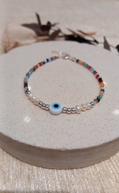 Pulsera Plata con cristales - comprar online