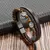Pulseira de Couro Trançado - Estilo Clássico e Artesanal para Qualquer Ocasiã na internet